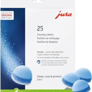 3-Phase Coffee Machine Cleaning Tablets Suitable for Coffee Machines (25 count)